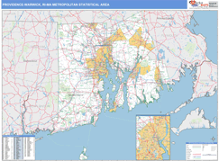Providence-Warwick Metro Area Digital Map Basic Style